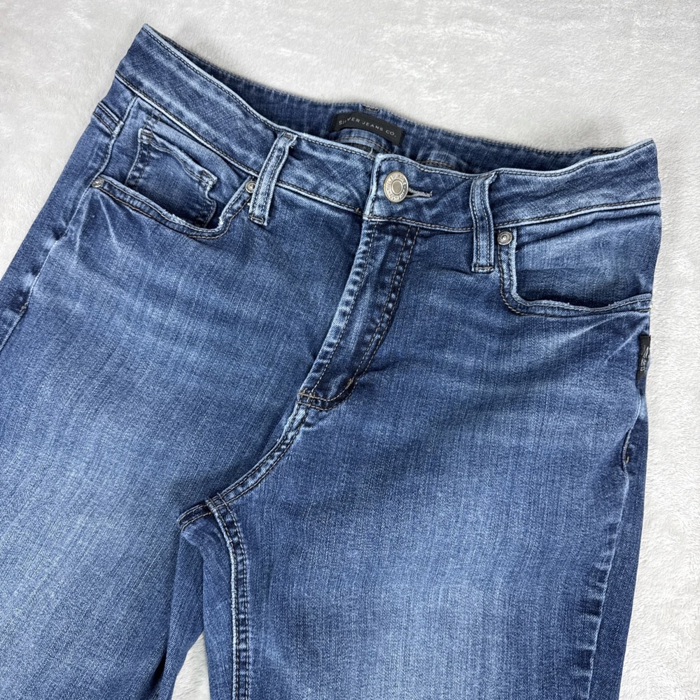 Silver Jeans Co Avery Slim Boot Jeans Womens 30X33 Blue  Bootcut (Fit 29X31)